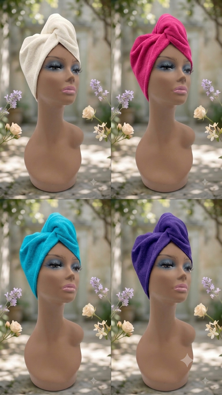 serviettes cheveux en bambou